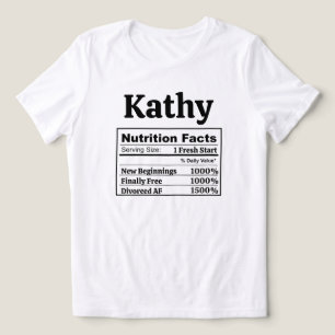 T-shirt En Tri-matière Drôle Divorcée AF Nouveaux Débuts Humour Divorce M