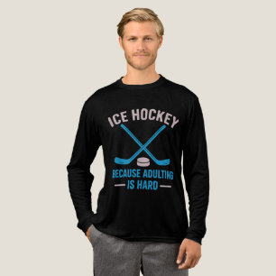 T-shirt En Tri-matière Drôle Hockey sur glace parce que l'adultère est du