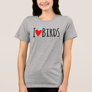 T-shirt En Tri-matière Drôle J'adore les oiseaux