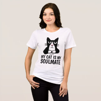 T-shirt En Tri-matière Drôle Panda Kitty Chat T-shirts, SOULMATE