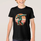 T-shirt En Tri-matière Drôle Sasquatch Bigfoot Dabbing Personnalisé (Recto)