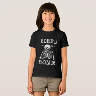 T-shirt En Tri-matière Drôle Skeleton Bored Vintage Retro Style
