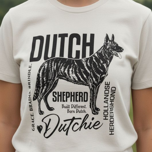 T-shirt En Tri-matière Dutch Shepherd -Hollandse Herdershond