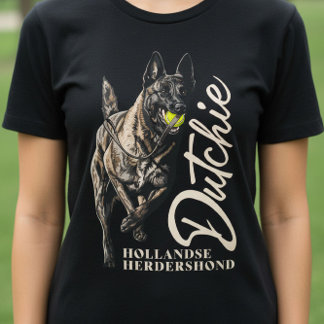 T-shirt En Tri-matière Dutch Shepherd -Hollandse Herdershond