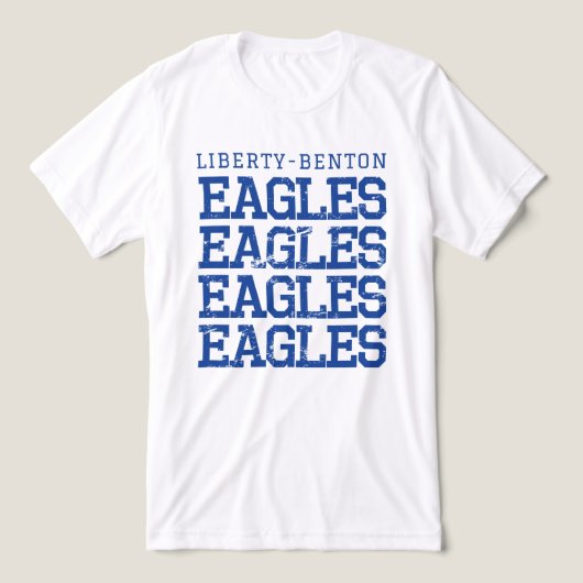 T-shirt En Tri-matière Eagles Distressed LB, GraphicLoveShop (Design Recto)