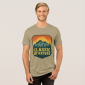 T-shirt En Tri-matière Earthy Escape – Pine Trees & Sunset Adventure (Recto plein)