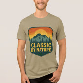 T-shirt En Tri-matière Earthy Escape – Pine Trees & Sunset Adventure (Recto)