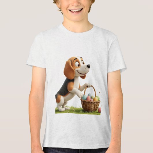 T-shirt En Tri-matière easter beagle (Recto)