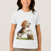 T-shirt En Tri-matière easter beagle (Recto)