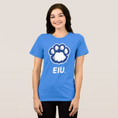 T-shirt En Tri-matière Eastern Illinois Panthers Empreinte de patte & EIU (Recto plein)