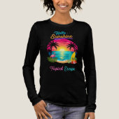 T-shirt En Tri-matière Echap tropicale - Coucher de soleil d'été rétro (Recto)