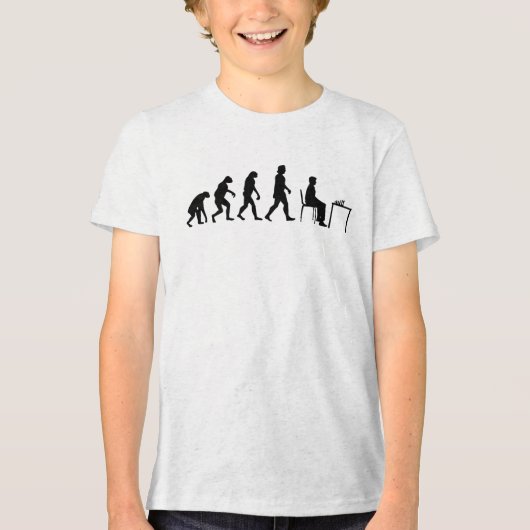 T-shirt En Tri-matière Échecs - Évolution du joueur d'échecs (Recto)