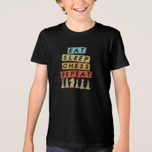 T-shirt En Tri-matière Échecs - Mangez le sommeil Échecs Répéter
