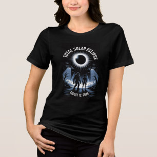 T-shirt En Tri-matière Éclipse solaire totale Bigfoot Alien 12 août 2026