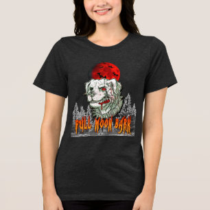 T-shirt En Tri-matière Écorce de Lune de Sang - Chemise d'Halloween de Ch