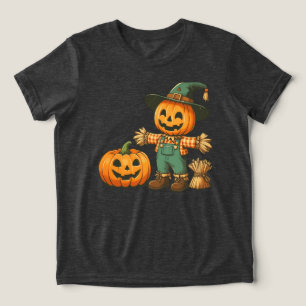 T-shirt En Tri-matière Écran d'Halloween/Automne mignon et citrouille