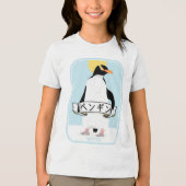 T-shirt En Tri-matière Écriture en pingouin japonais qui lit pingouin (Recto)