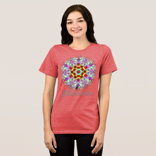 T-shirt En Tri-matière Ectoplasm Namaste Kaleidoscope (Recto plein)
