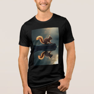 T-shirt En Tri-matière "Écureuil et réflexion"