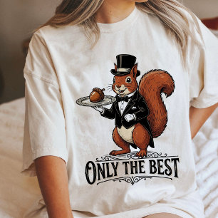 T-shirt En Tri-matière Écureuil Serveur "Seulement Le Meilleur" Art De Gl