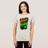 T-shirt En Tri-matière Edgy Christmas Festive Neon Green & Red Graphic  (Recto plein)