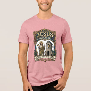 T-shirt En Tri-matière Église Jésus Cloche Église Jésus Cloche Foi Chréti