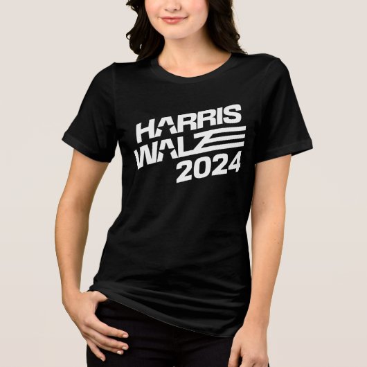 T-shirt En Tri-matière Élection 2024 Harris Walz (Recto)