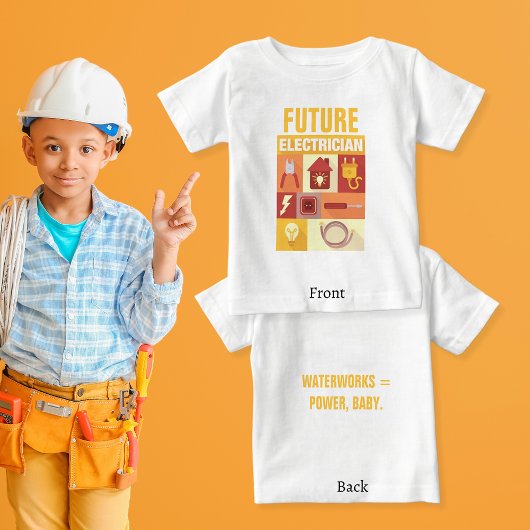 T-shirt En Tri-matière Electricien Professionnel Iconique Conçu