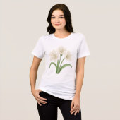 T-shirt En Tri-matière Elegant Amaryllis Botanical Floral (Recto plein)