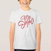 T-shirt En Tri-matière Elégant Be Joyful Holiday Design (Recto)