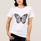 T-shirt En Tri-matière Elegant Butterfly T-Shirt for Women (Recto)