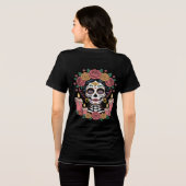 T-shirt En Tri-matière Elegant Day of the Dead Sugar Skull Woman (Verso intégral)