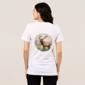 T-shirt En Tri-matière Elegant Deer Graphic Tee (Verso intégral)