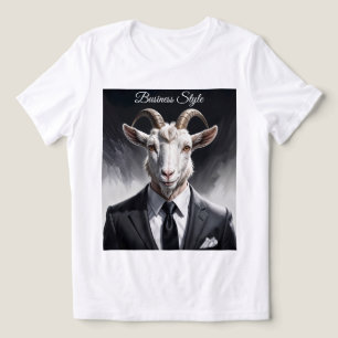 T-shirt En Tri-matière Élégant gentleman chèvre dans une scène de portrai