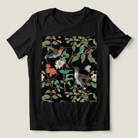 T-shirt En Tri-matière Elegant Hummingbird T-shirt (Design Recto)
