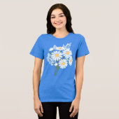 T-shirt En Tri-matière Élégant Mariage de marguerites blanches florales (Recto plein)