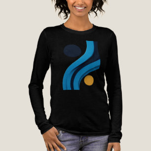 T-shirt En Tri-matière Elégante couleur Art féminin trimixe chemise