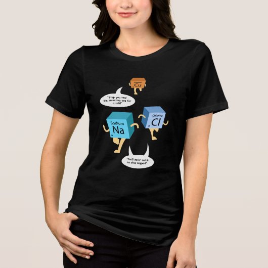 T-shirt En Tri-matière Éléments de table chimiques amusants Enseignants e (Recto)