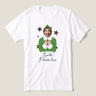 T-shirt En Tri-matière Elf Face Design with Sparkling Stars