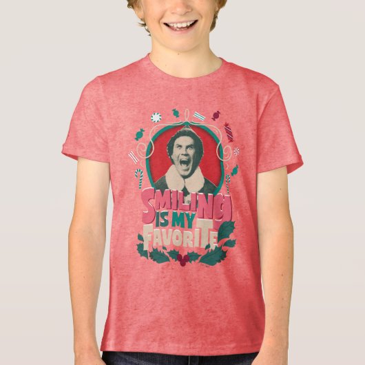 T-shirt En Tri-matière Elf - Smiling is My Favorite (Recto)