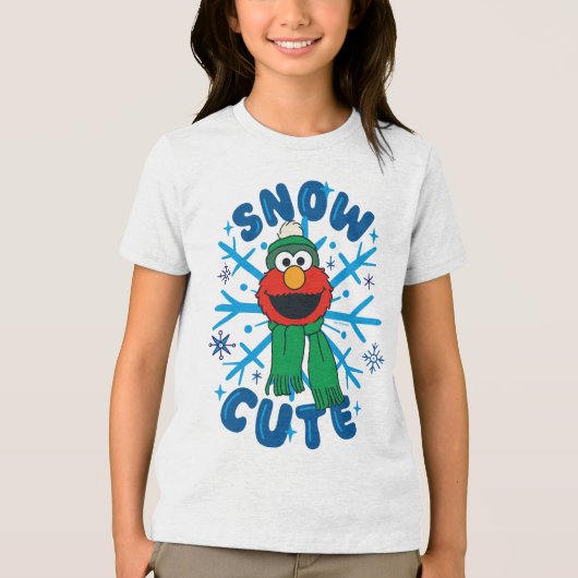T-shirt En Tri-matière Elmo Snow Cute (Recto)