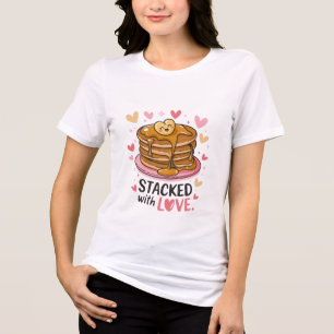 T-shirt En Tri-matière Emballé d'amour - Adorable Pancake Valentine