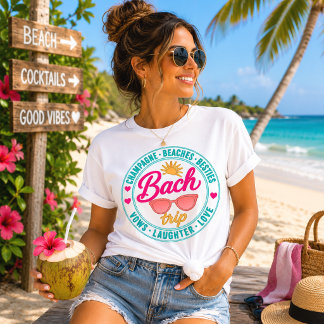 T-shirt En Tri-matière Emblème de cercle de voyage de Bach Champagne Plag