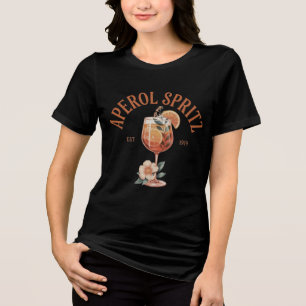 T-shirt En Tri-matière Emblème de cocktail vintage Aperol Spritz – Depuis