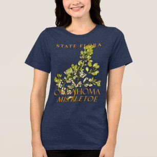 T-shirt En Tri-matière Emblème floral du territoire de l'Oklahoma Gui