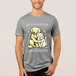 T-shirt En Tri-matière "Embrassez le calme : Les caresses toujours plus b
