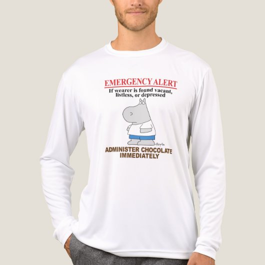 T-shirt En Tri-matière EMERGENCY ALERT CHOCOLATE by Boynton (Recto)