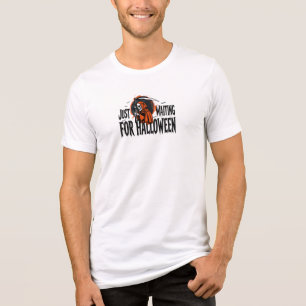 T-SHIRT EN TRI-MATIÈRE EN ATTENDANT HALLOWEEN