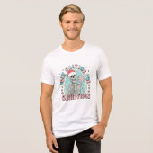 T-shirt En Tri-matière En Attente De Noël Skeleton Rétro (Recto plein)
