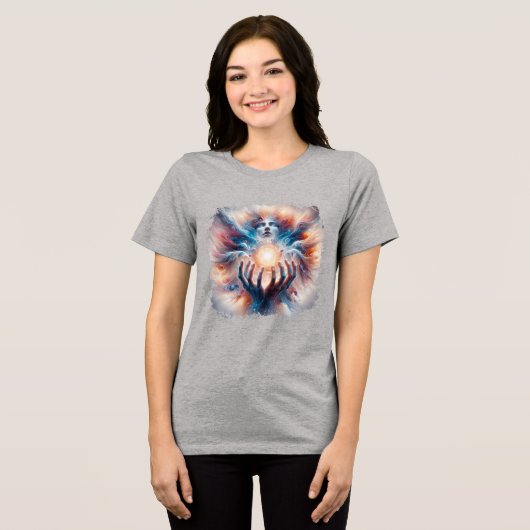 T-shirt En Tri-matière Énergie cosmique intégrée par les mains (Recto plein)